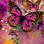 abstract butterflies wallpaper Apk