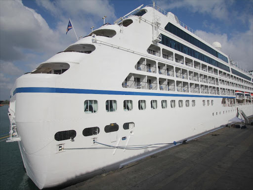 A file photo of a cruise ship docking at the Port of Mombasa with over 600 tourists from 32 Nations across the World./FILE