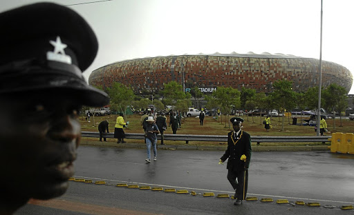 Thousands worshippers packed FNB Stadium in Nasrec, outside Soweto, yesterday for a day of prayer that was address by ZCC's bishop Barnabas Lekganyane, among others.