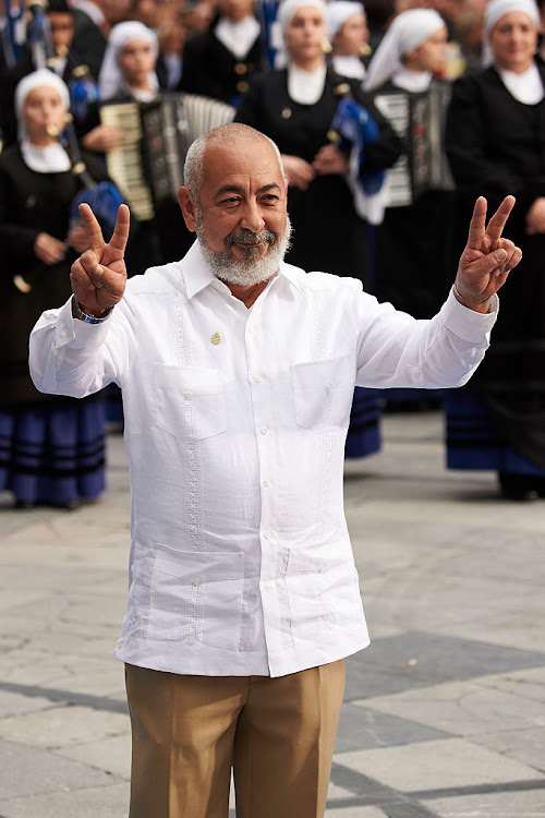 Author Leonardo Padura arrives to the Campoamor Theater for the Princess of Asturias Award 2015 ceremony