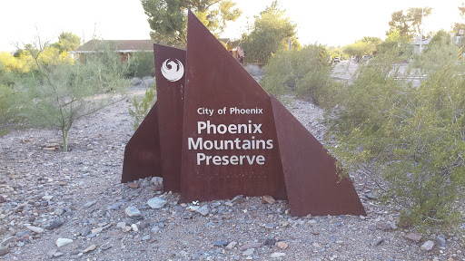 Phoenix Mountain Preserve Park Sign