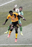 SIDELINED:  Chiefs' Kingston Nkhatha  fights for the ball 
      
       with
      
       Pirates goalkeeper  Senzo Meyiwa and the striker joins a  long injury list at Amakhosi  
        PHOTO: Veli Nhlapo
