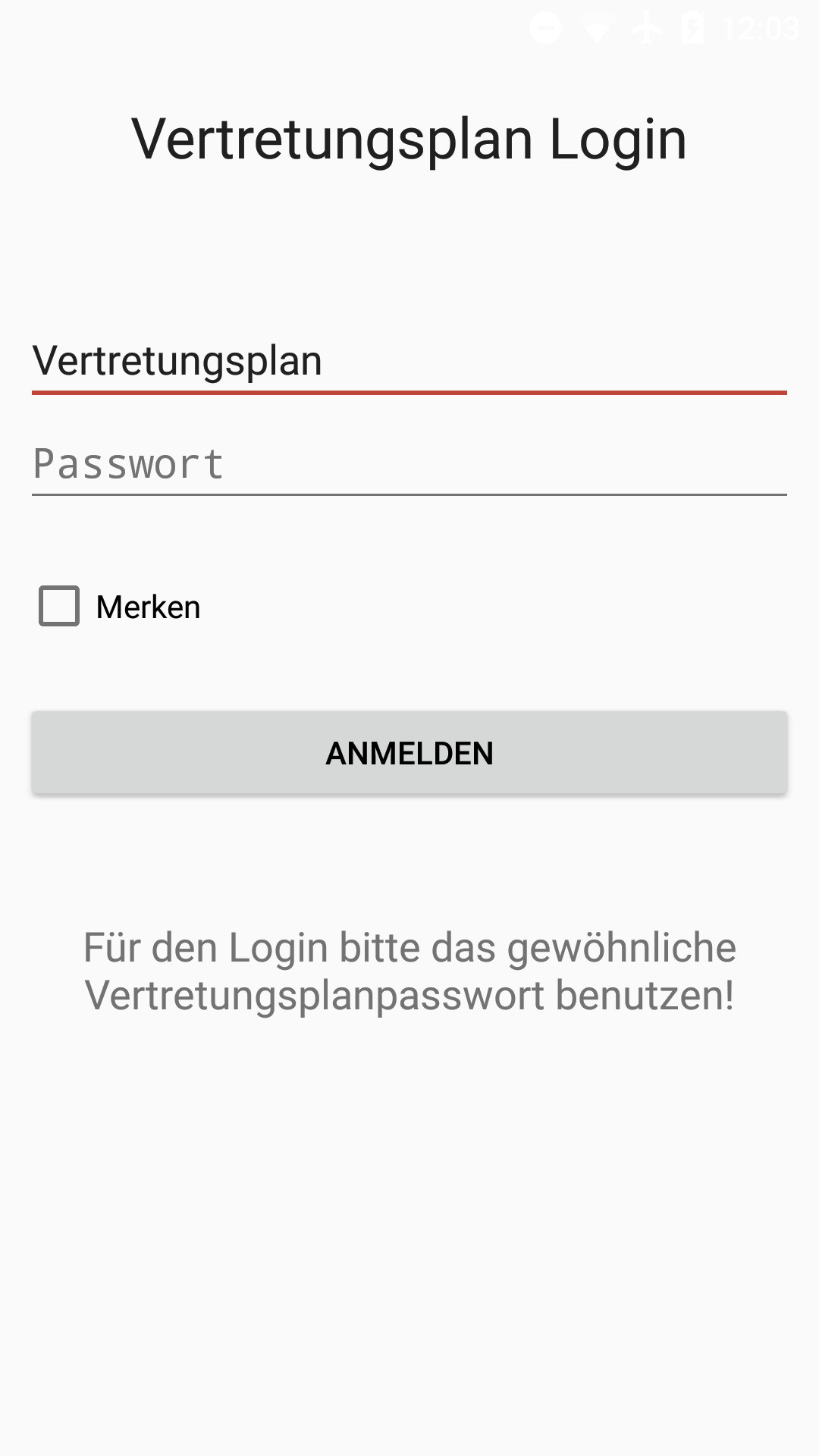 Android application LTG Vertretungsplan screenshort