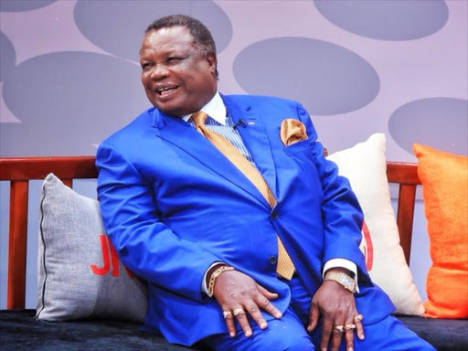 Francis Atwoli, who is Secretary General of the Central Organization of Trade Unions, during an interview on Citizen TV's Jeff Koinange Live show, August 15, 2018. /COURTESY