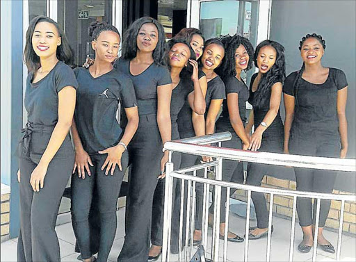 PAY UP: These are some of the models who claim they have not been paid after working long hours at the Eastern Cape Entertainment Star Awards (ECESA) in East London in December. The young women say they were promised R750-a-day by organisers and after working 12 hour shifts for four different events have since not yet been paid Picture: SUPPLIED
