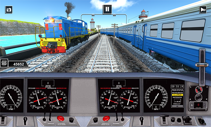 Android application train simulator euro driver screenshort
