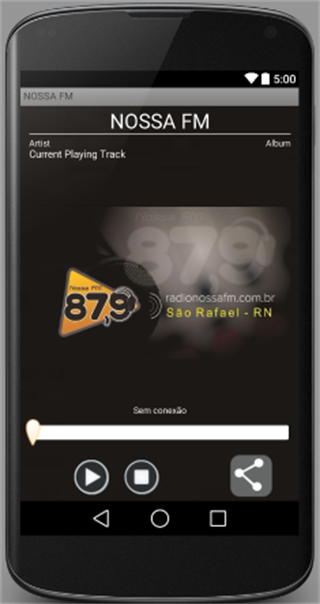 Android application Nossa FM - São Rafael/RN screenshort