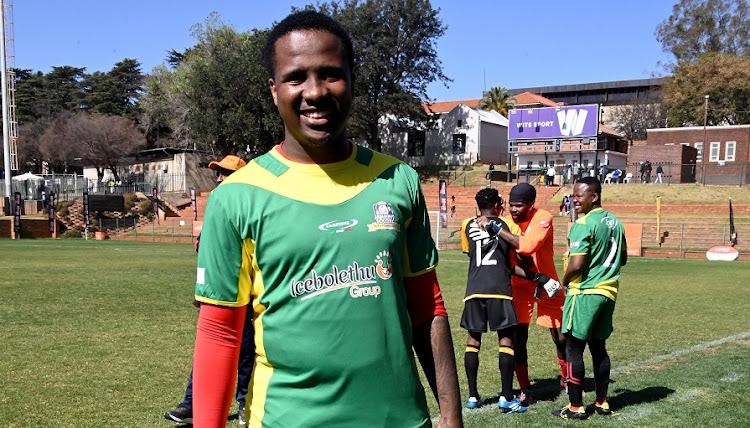 Andile Mpisane took part in the Jammin 2 Soccer Celebrity Games tournament at Wits Football Stadium in Johannesburg earlier this year. He was on the bench for Royal AM on Tuesday.