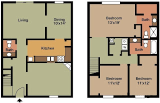 Castleton Manor Floor Plan 3 Bed 2.5 Bath 1870 SqFt