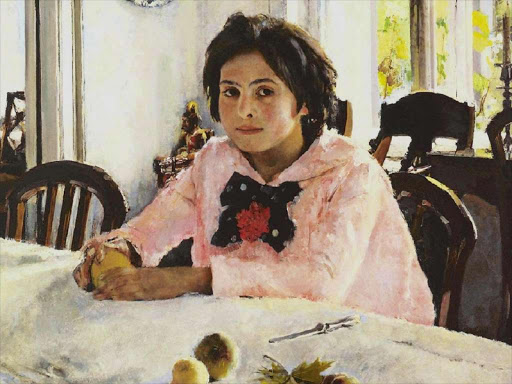 Girl with Peaches, V. Serov, 1887.