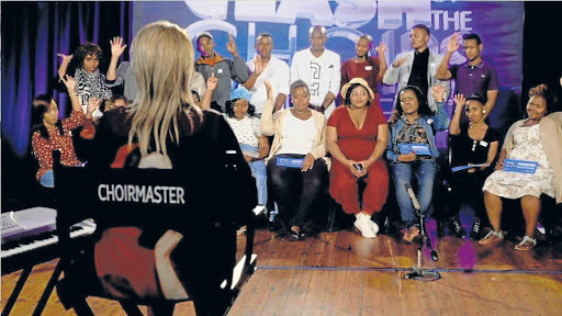 STRIKING A CHORD: Award-winning singer Bucie Nqwiliso will be leading team Eastern Cape in Season 3 of ‘Clash of the Choirs’. Bucie introduced her team of 18 singers on Mzansi Magic channel last Sunday Picture: FACEBOOK
