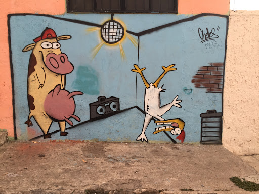 Mural La Vaca Y El Pollito