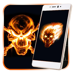 Download Fiery Skull live Wallpaper For PC Windows and Mac
