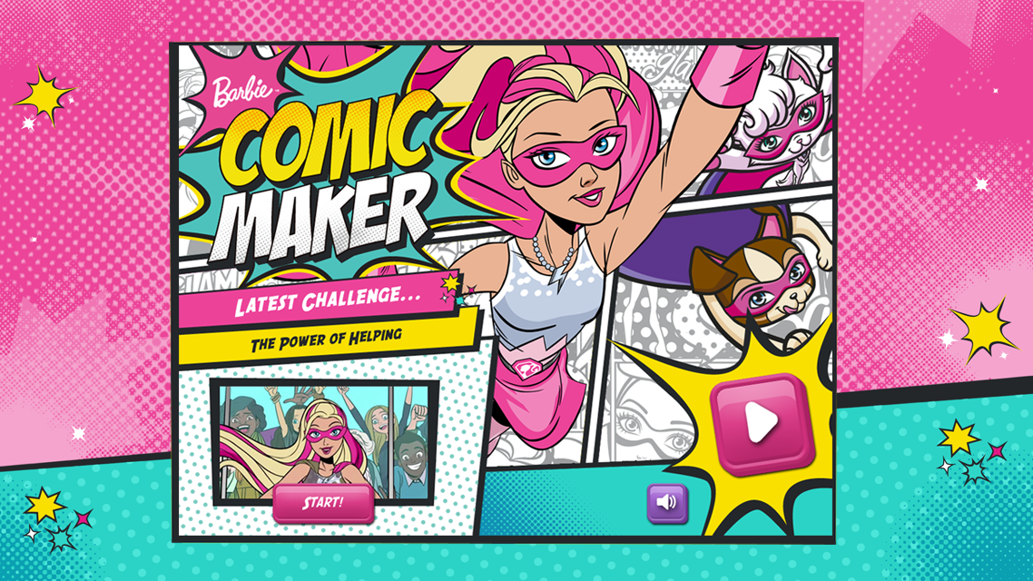 Android application Barbie® Comic Maker screenshort