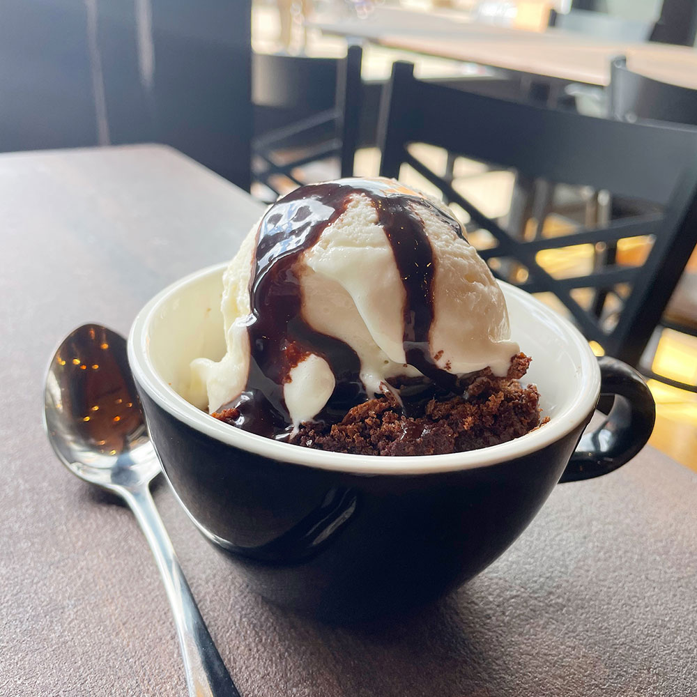 Brownie and Ice Cream