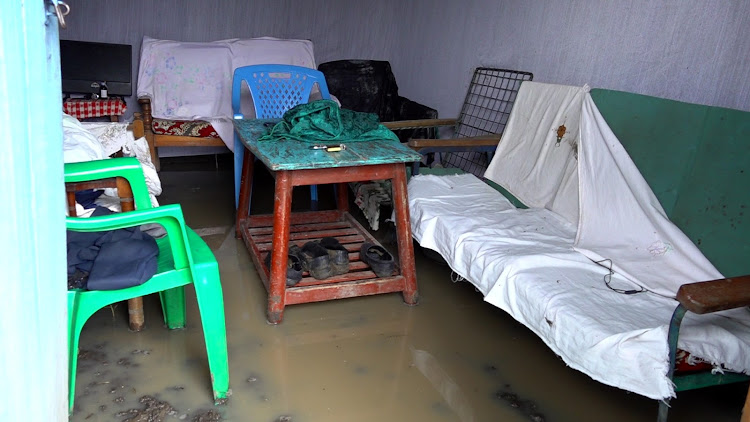 Some of the homes affected by floods in Kobura ward Nyando subcounty
