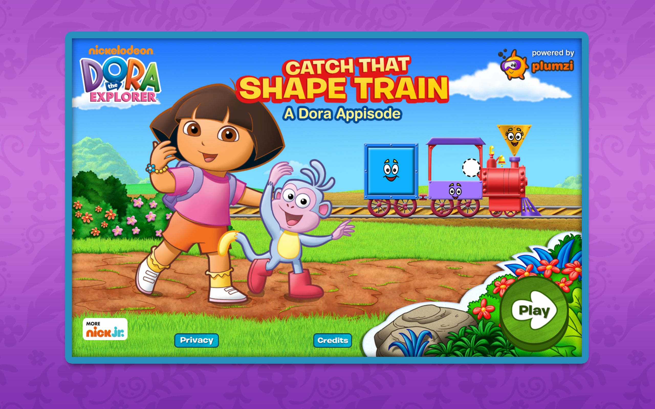 Android application Dora Appisode: Shape Train screenshort