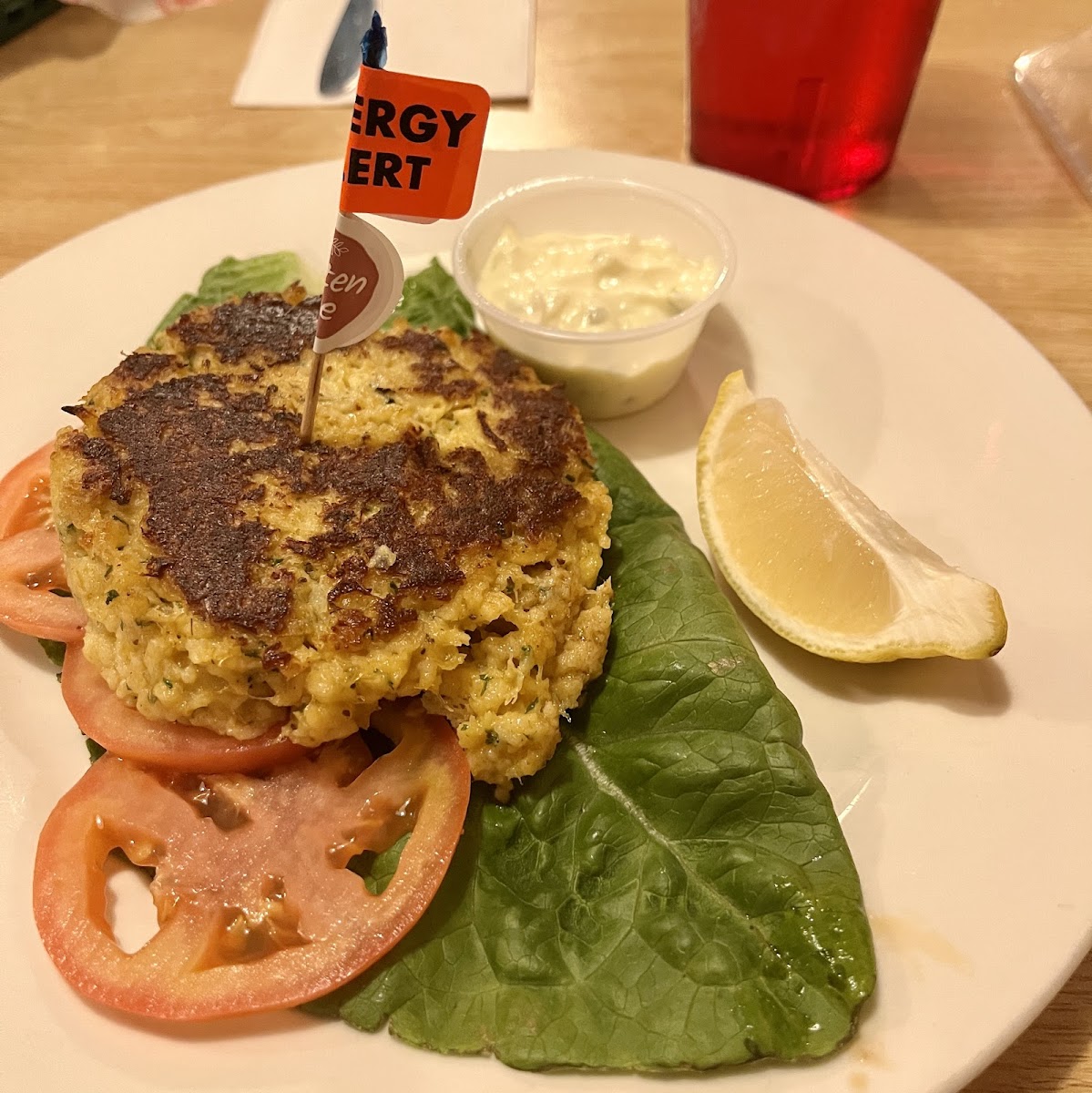 Crabless crabcake