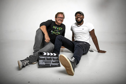 Director Tomas Brickhill and producer Joe Njagu.