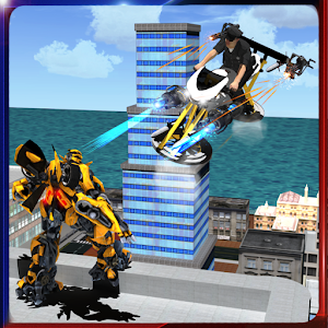 Download Police Chase Futuristic Robot For PC Windows and Mac