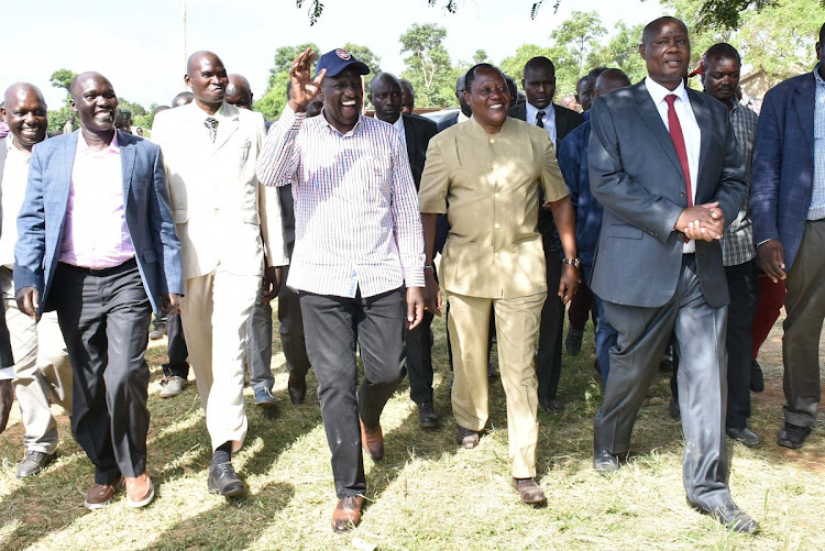 Deputy President William Ruto during a tour of Busia County on Friday.