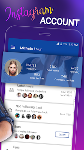 Unfollowers & Followers Analytics for Instagram Screenshot