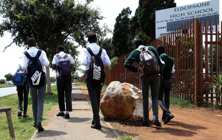 A group of Eldomaine High School pupils were kicked out of classes for wearing skinny pants and told to come back to school with their parents
