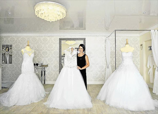 DREAMS COME TRUE: 12 January 2016. SAY YES: Lady Marmalaide bridal studio owner Mandy Niland, who recently opened her Bonnie Doone wedding gown studio, and who will be one of the exhibitors at the East London Golf Club bridal fair , says brides are prepared to splurge for the perfect dress