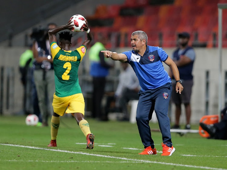 Clinton Larsen, Head Coach, of Chippa United during the Absa Premiership match between Chippa United and Golden Arrows at Nelson Mandela Bay Stadium on February 22, 2019 in Port Elizabeth, South Africa.