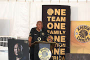 Chairman Kaizer Motaung speaks at the Kaizer Chiefs 50th anniversary in Phefeni on January 07, 2020.
