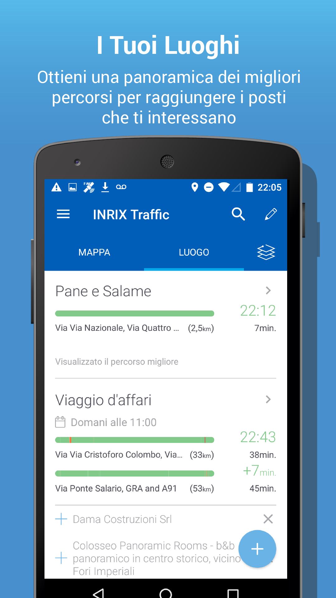 Android application INRIX XD Traffic Maps &amp; Alerts screenshort