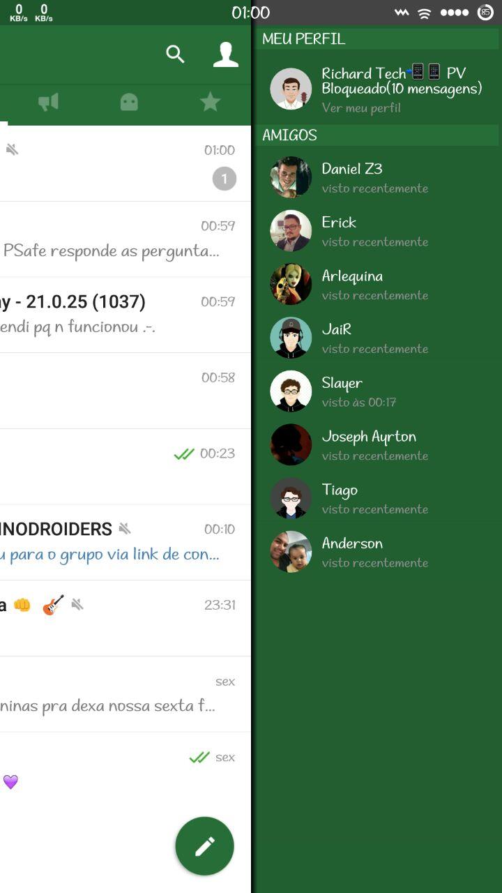 Android application ZapZap Messenger screenshort
