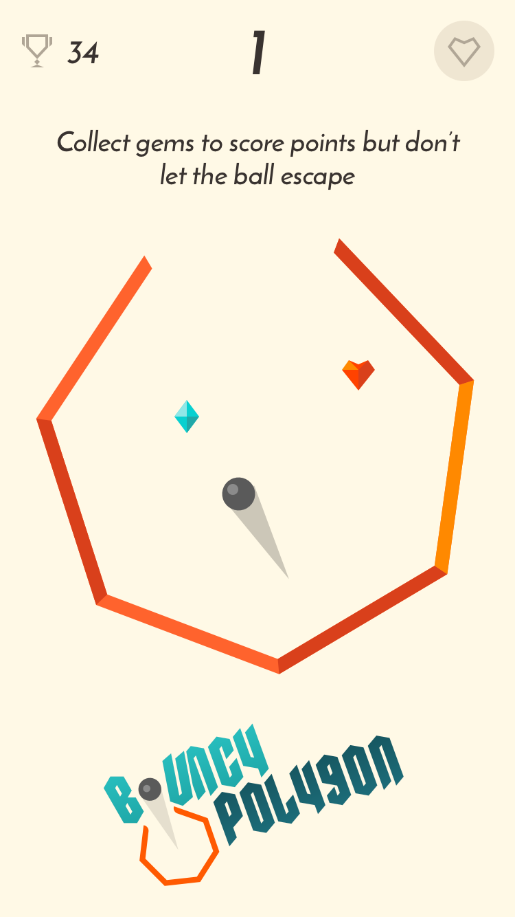Android application Bouncy Polygon screenshort