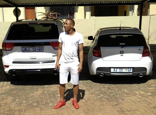 Andile Jali's manager says his client denies driving under the influence. Cops say otherwise.