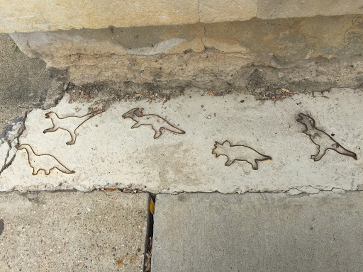 Sidewalk Dinosaurs