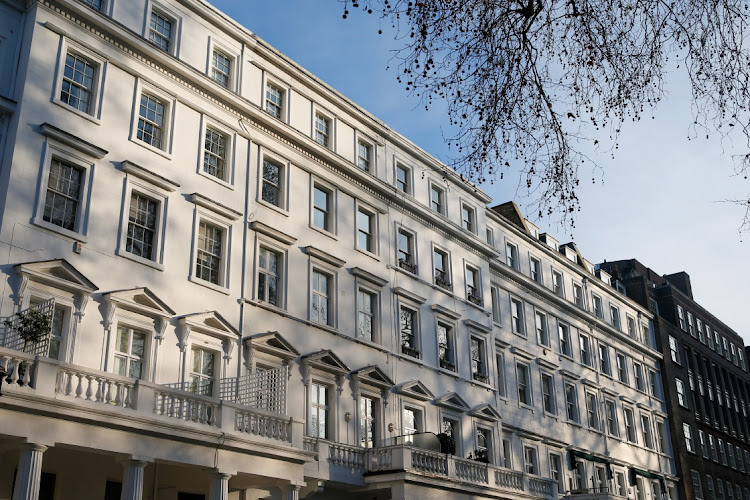 A terrace of residential houses on Lowndes Square, Belgravia, London, UK on Thursday, January 7 2021. Picture: BLOOMBERG/HOLLIE ADAMS