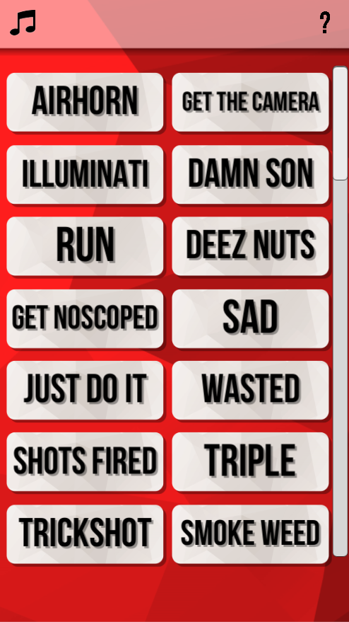 Android application Meme Soundboard screenshort