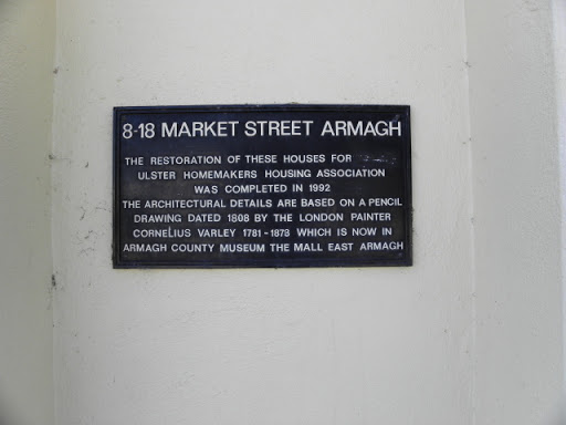 Pictured here H8745 : Historic houses, Market Street, Armagh © Copyright Kenneth Allen and licensed for reuse under this Creative Commons Licence . Submitted via Geograph