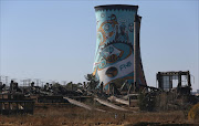 Part of the the old power station that collapsed in Soweto. Picture: Alon Skuy