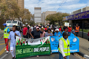 Some of the survivors of Usindiso fire marched to the office of the premier and the office of the mayor of Johannesburg on Friday. 