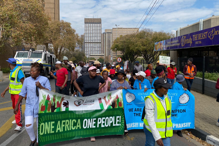 Some of the survivors of Usindiso fire marched to the office of the premier and the office of the mayor of Johannesburg on Friday.