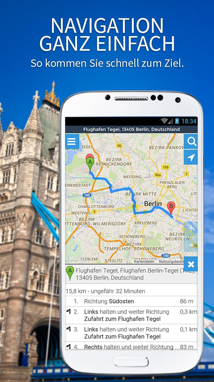 Android application Maps, Navigation &amp; Directions screenshort