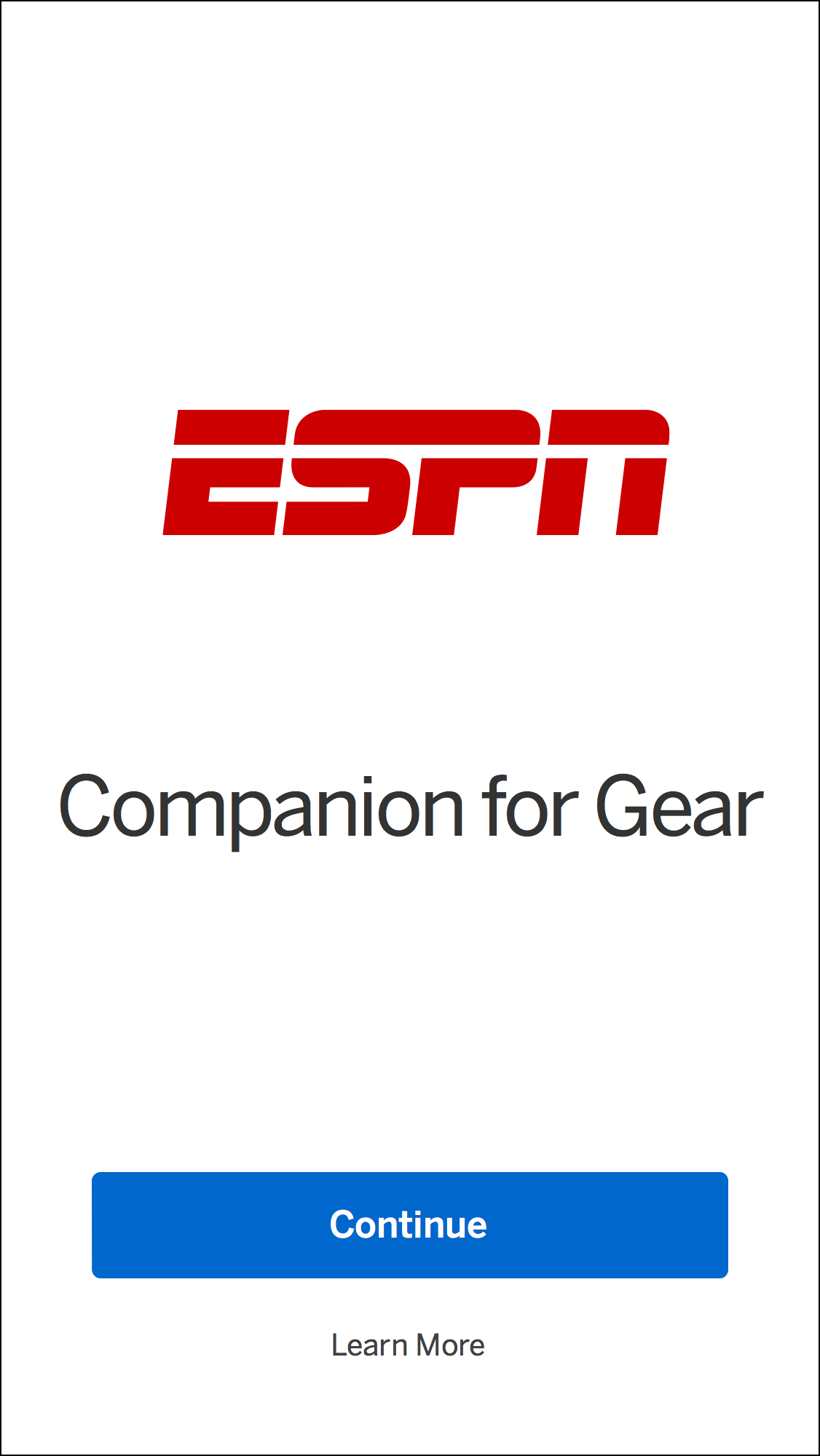 Android application ESPN Companion for Gear screenshort