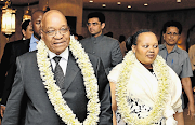 Former president Jacob Zuma and Nompumelelo Ntuli-Zuma on a visit to India in 2010. In a recent interview, the former first lady said she was isolated from the community in which she lived after accusations that she had tried to poison her husband. File photo.