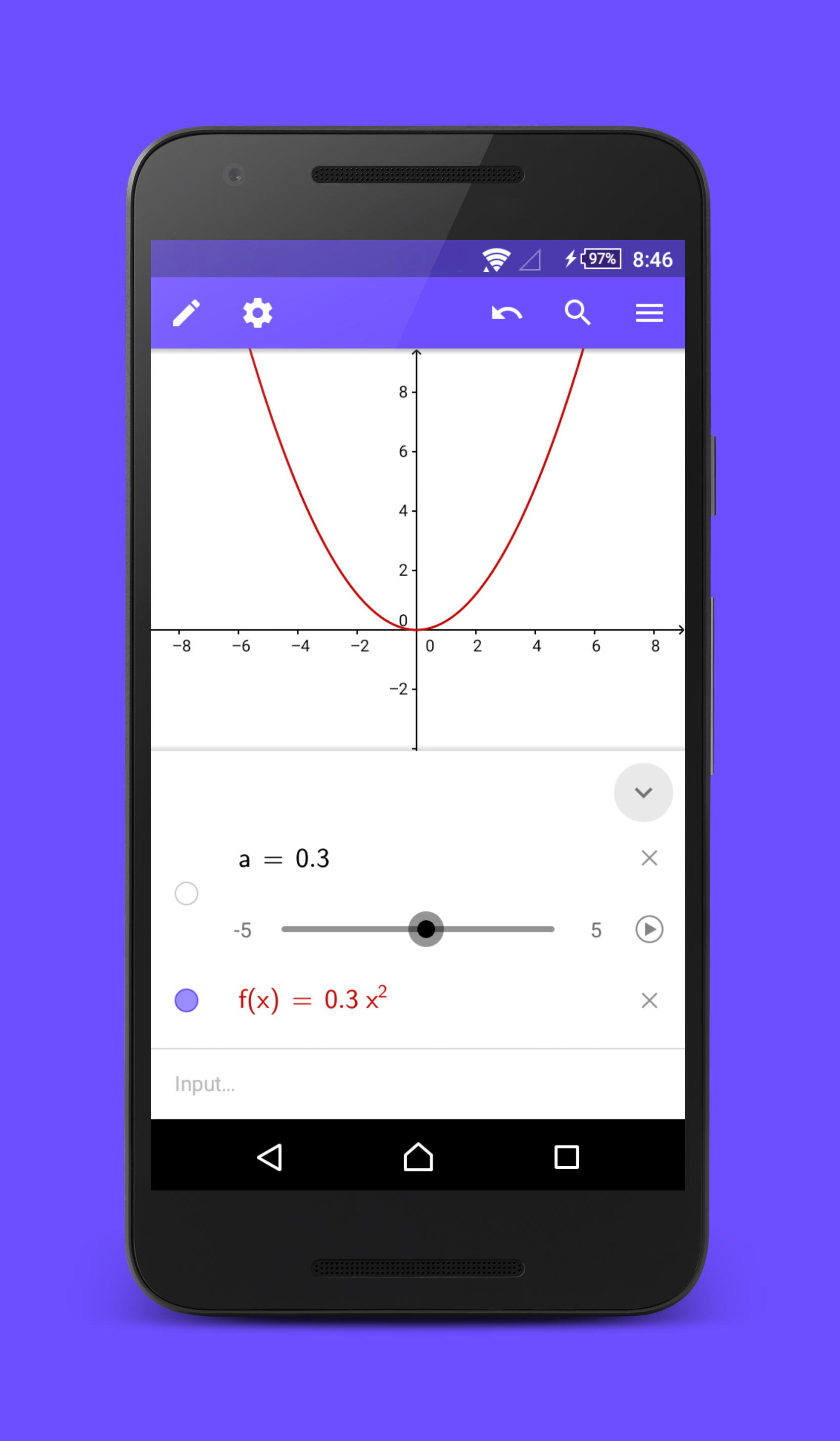 Android application GeoGebra Graphing Calculator screenshort