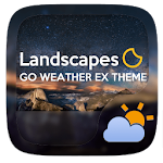 Landscapes GO Weather Widget Apk