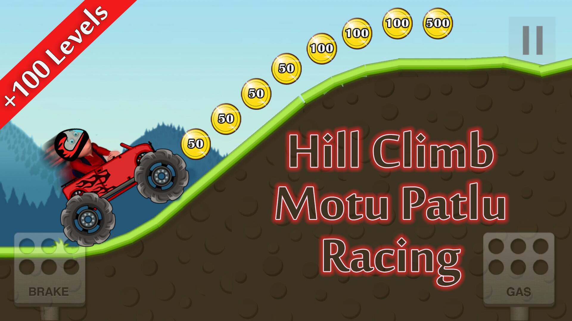 Android application Hill Climb Motu Patlu Racing screenshort