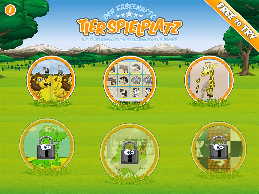 Android application 6 Free Animal Games for Kids screenshort