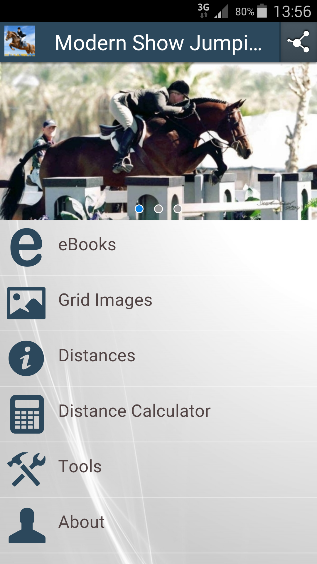 Android application Modern Show Jumping 3 in 1 screenshort