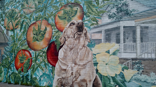 Dog and Tomatoes Mural